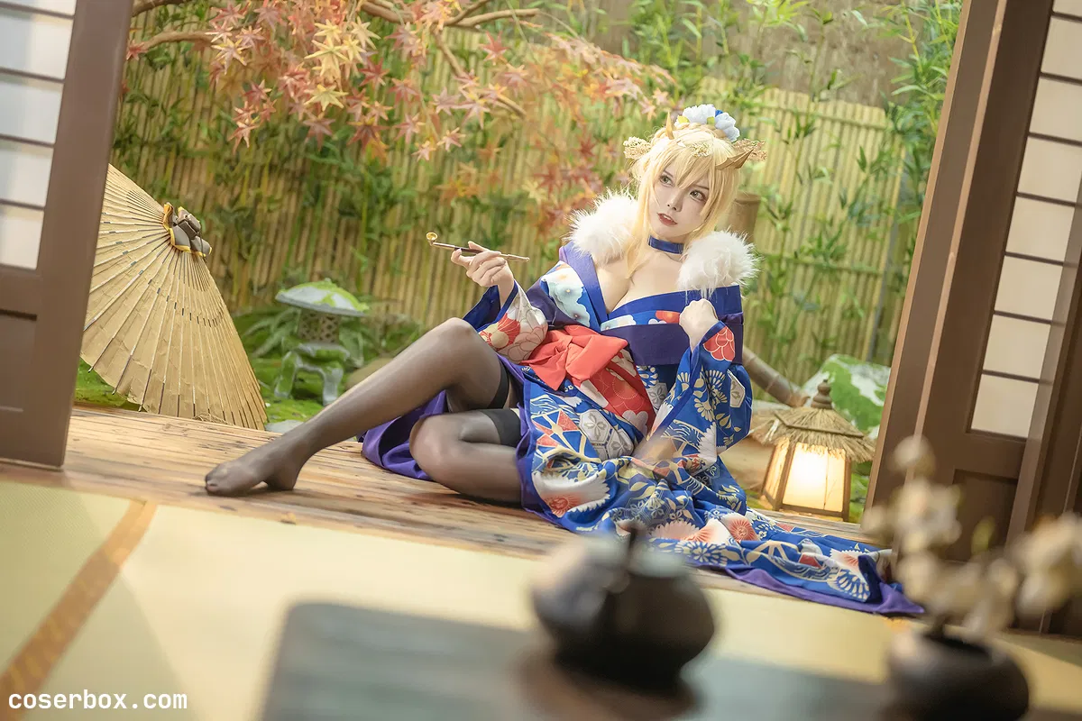 秋和柯基 NO.009 白枪呆 同人和服 - 2