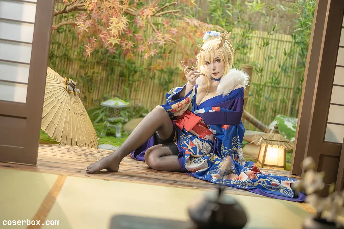 秋和柯基 NO.009 白枪呆 同人和服 - 1