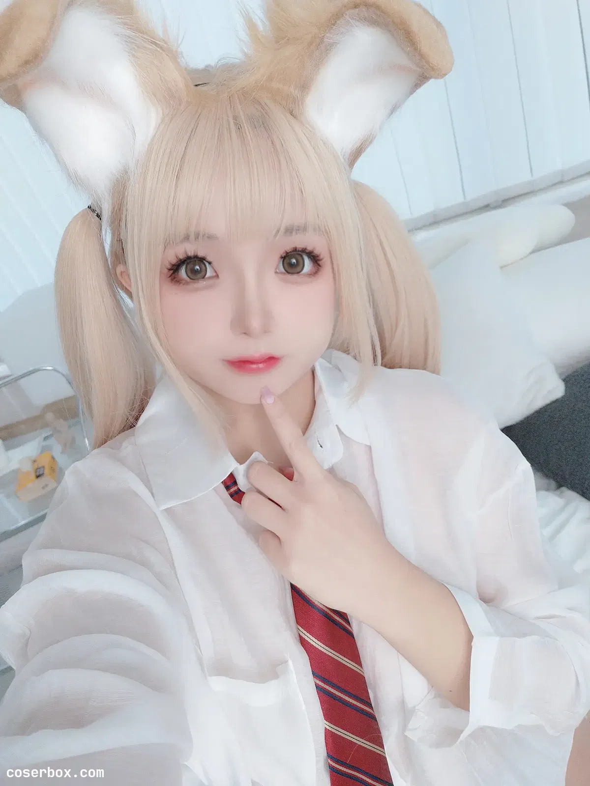 日奈娇 NO.063 衬衫小狗 自拍 - 1