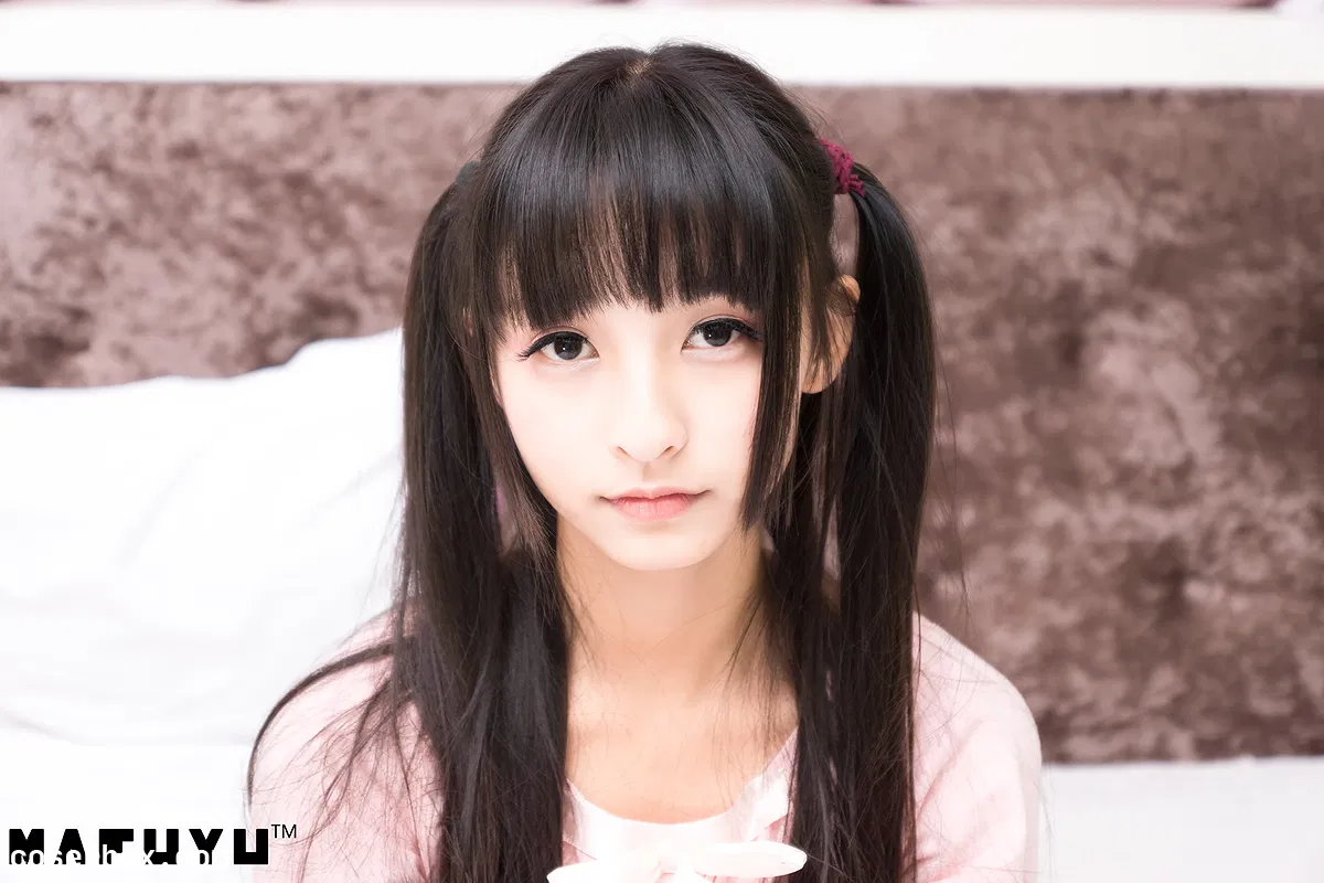 神楽坂真冬 NO.095 粉白条纹系列 - 2