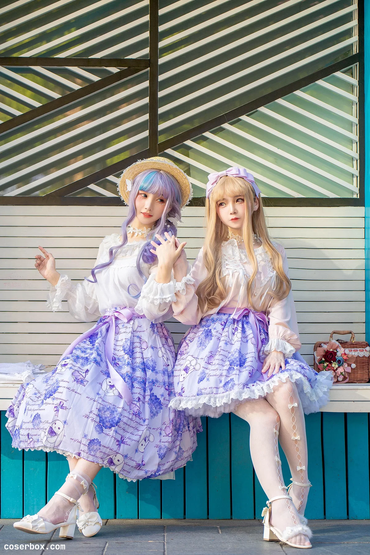 楚楚子w NO.076 LOLITA装扮 LOLITA夏日穿搭打歌服小偶像出镜：楚楚子＋@鹤祈 [11P 18.72MB] - 1