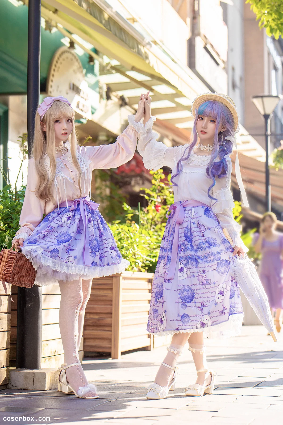 楚楚子w NO.076 LOLITA装扮 LOLITA夏日穿搭打歌服小偶像出镜：楚楚子＋@鹤祈 [11P 18.72MB] - 2