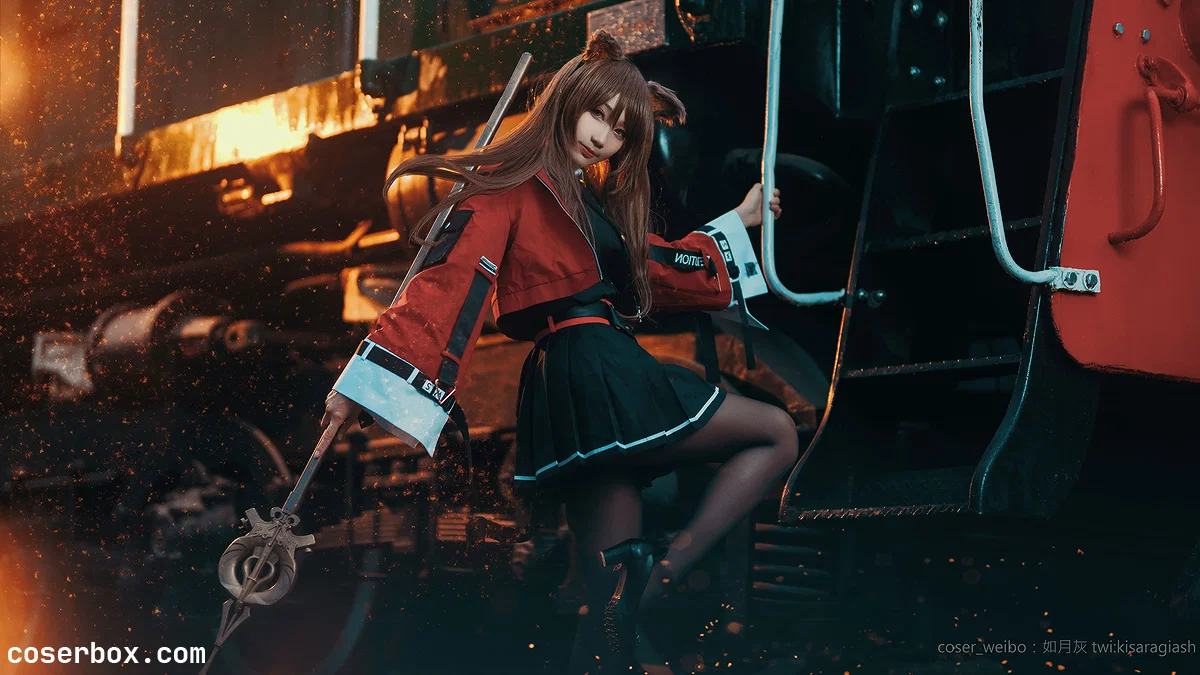 如月灰 NO.005 明日方舟 天火 [9P 21.31MB] - 1