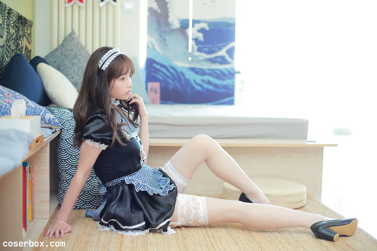 雯妹不讲道理 NO.055 女仆写真 - 1