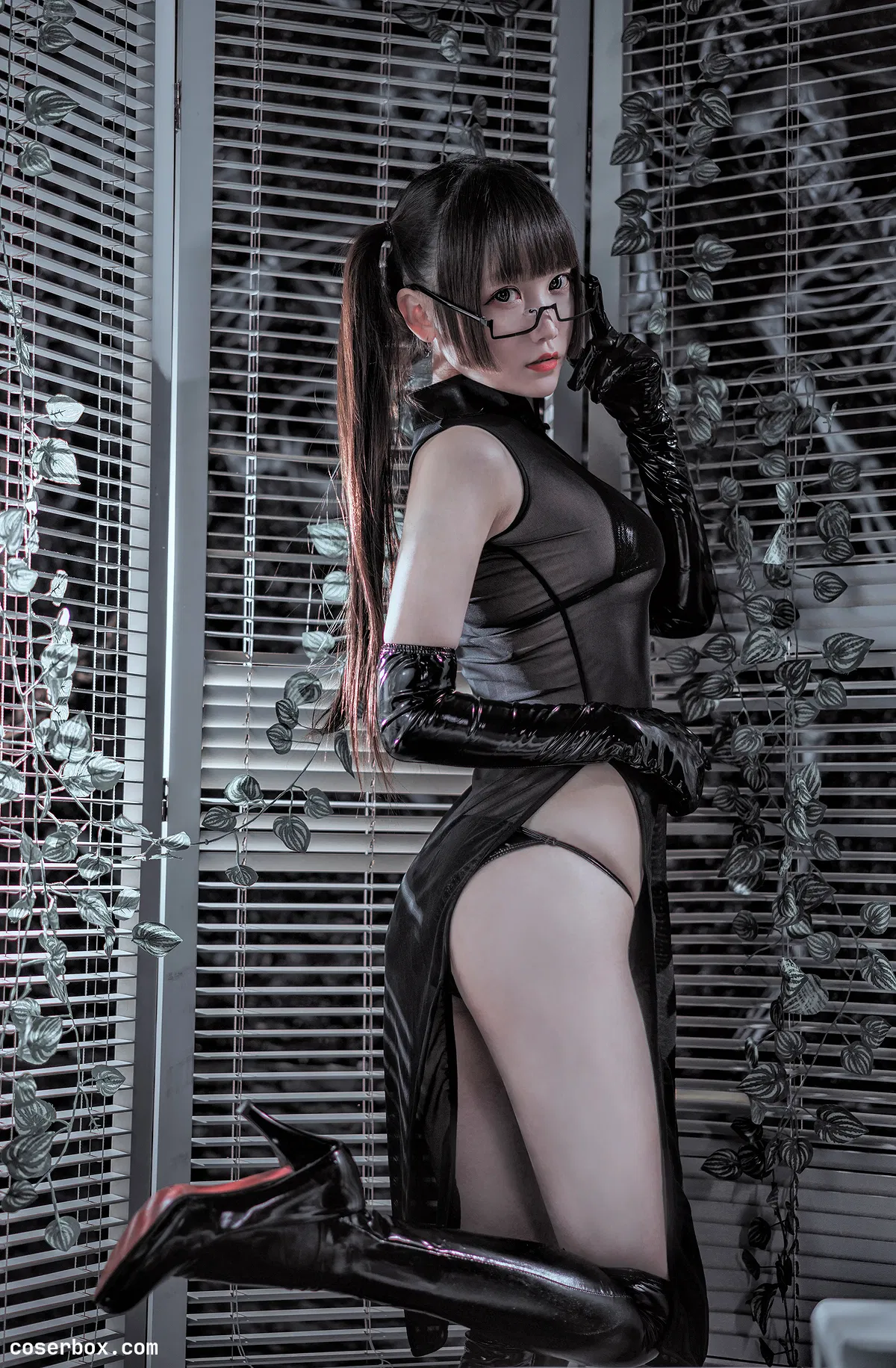 星野咪兔 NO.013 透视网纱旗袍 - 2