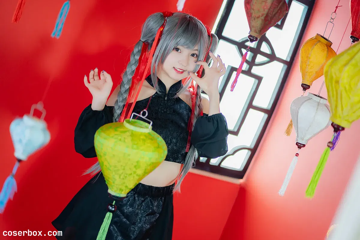 あんにゅい豆腐 NO.007 旗袍（黑） - 1