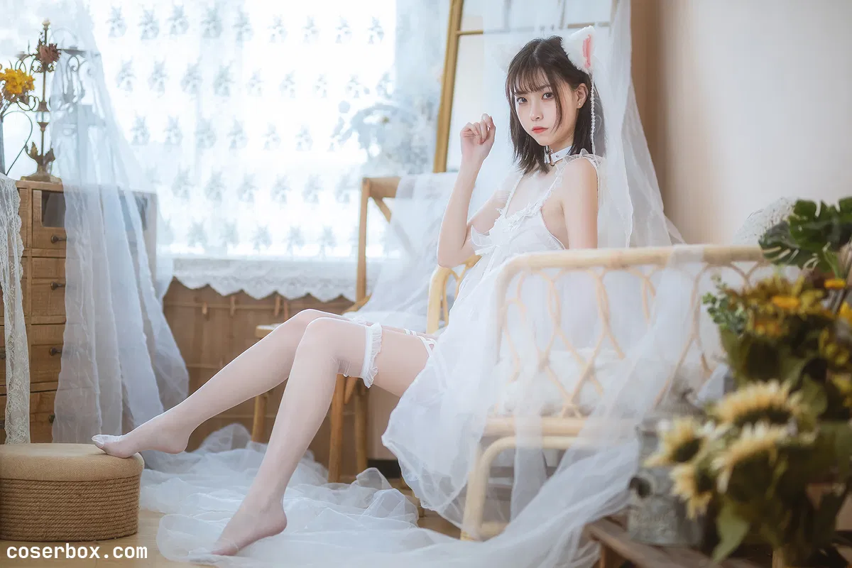 许岚LAN NO.002 猫娘白裙 - 2