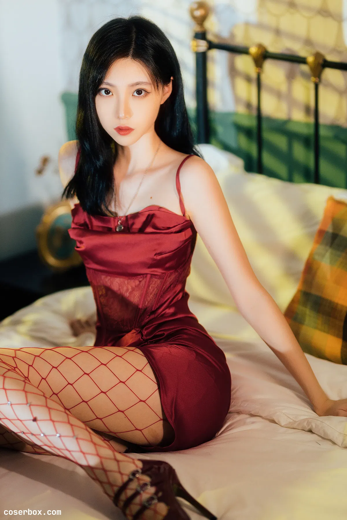 许岚LAN NO.018 网袜红裙 - 2