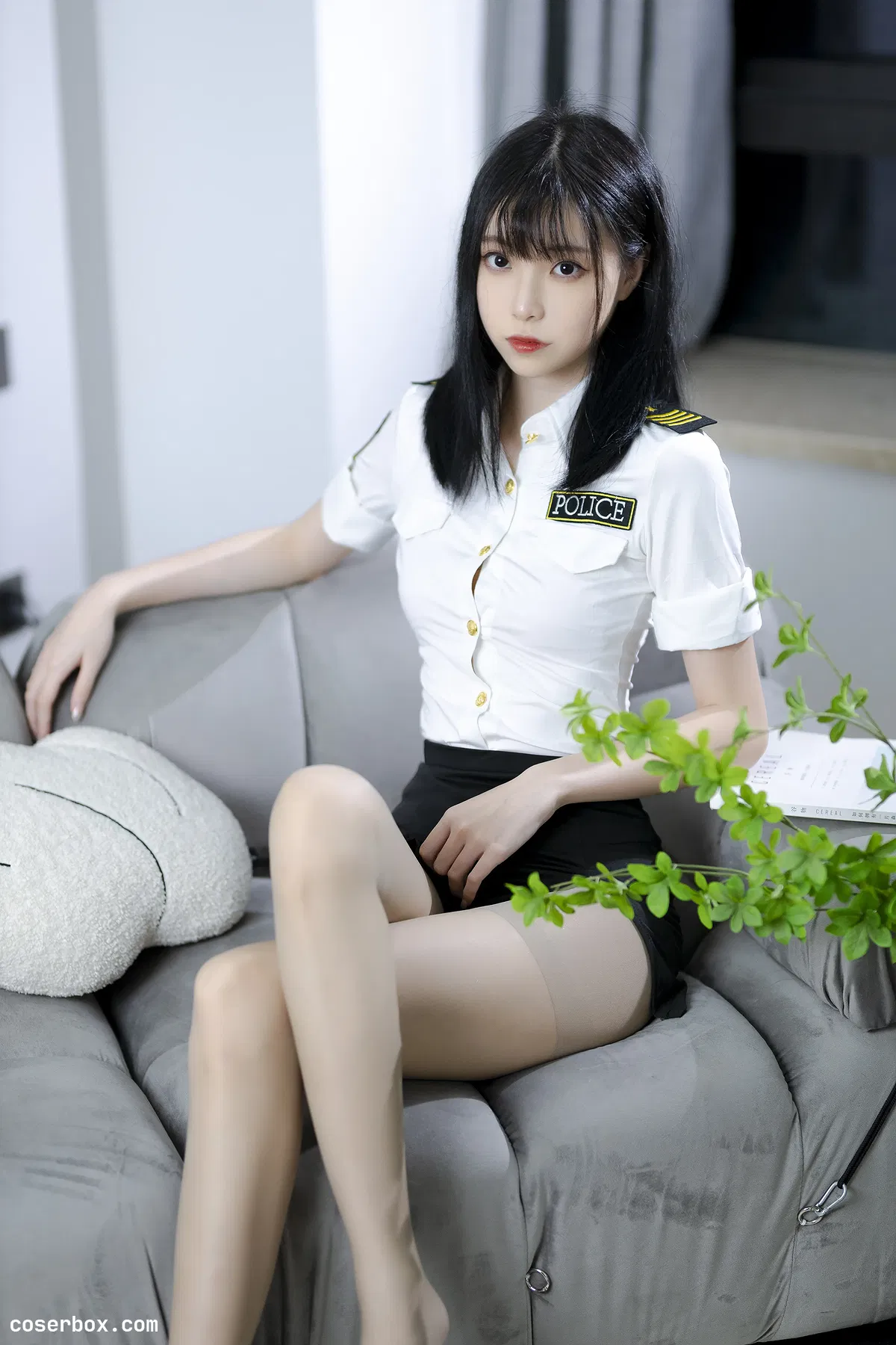 许岚LAN NO.009 灰丝制服 - 1