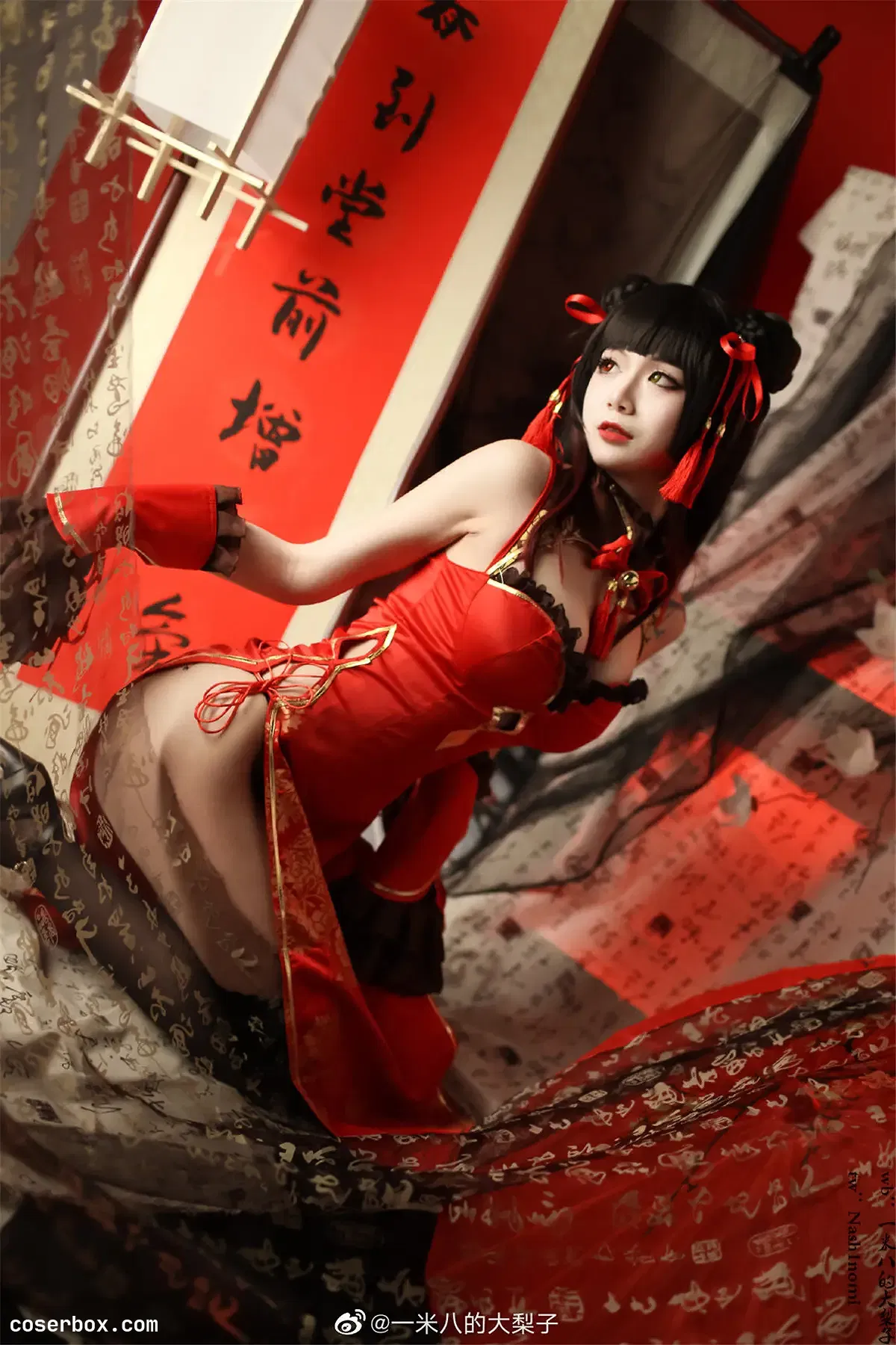 一米八的大梨子 NO.007 时崎狂三新春旗袍 - 1