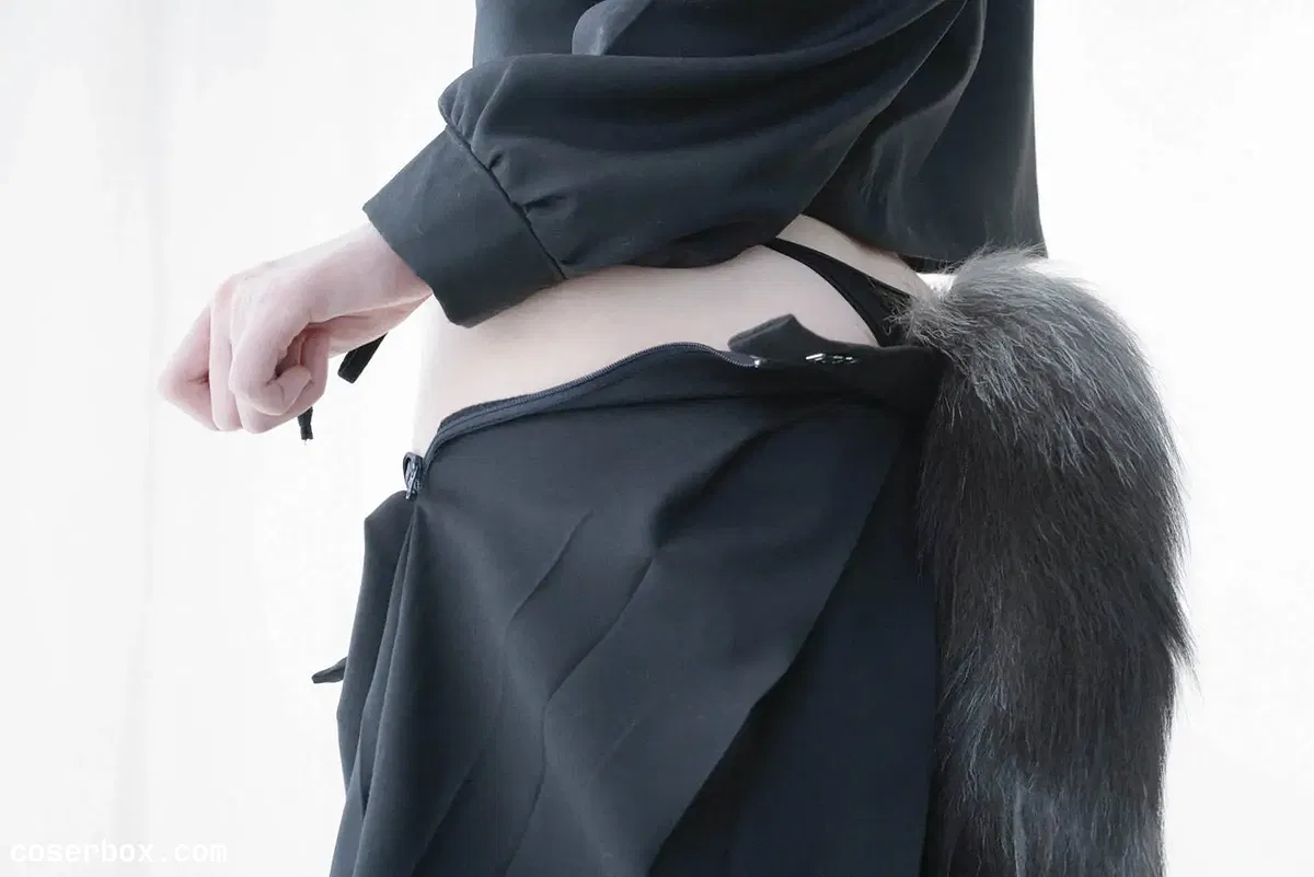 眼酱大魔王w NO.10 补丁 蝴蝶结黑丝 裸足 兽耳 - 2