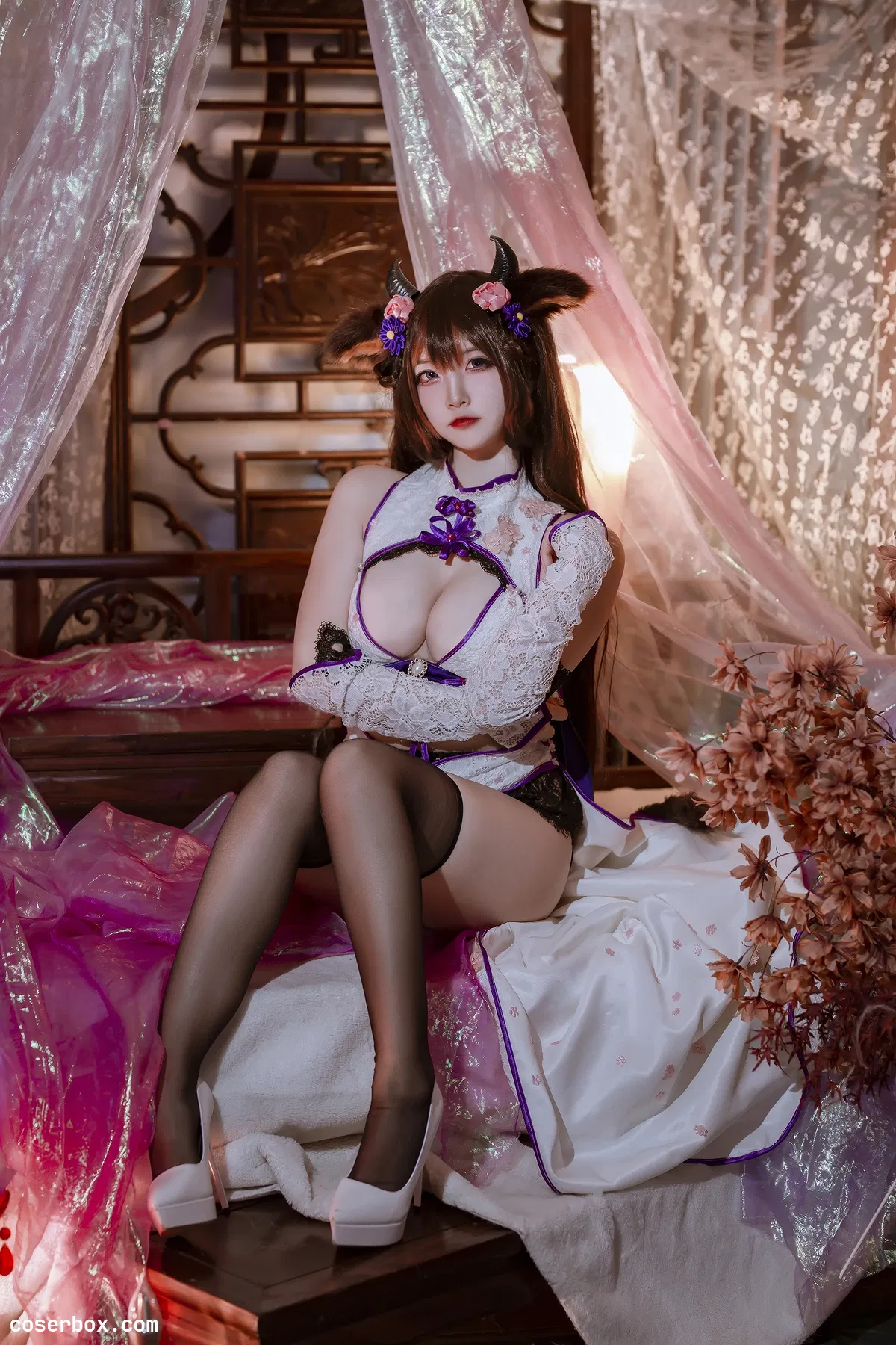 二佐Nisa NO.146 碧蓝樫野旗袍 - 2