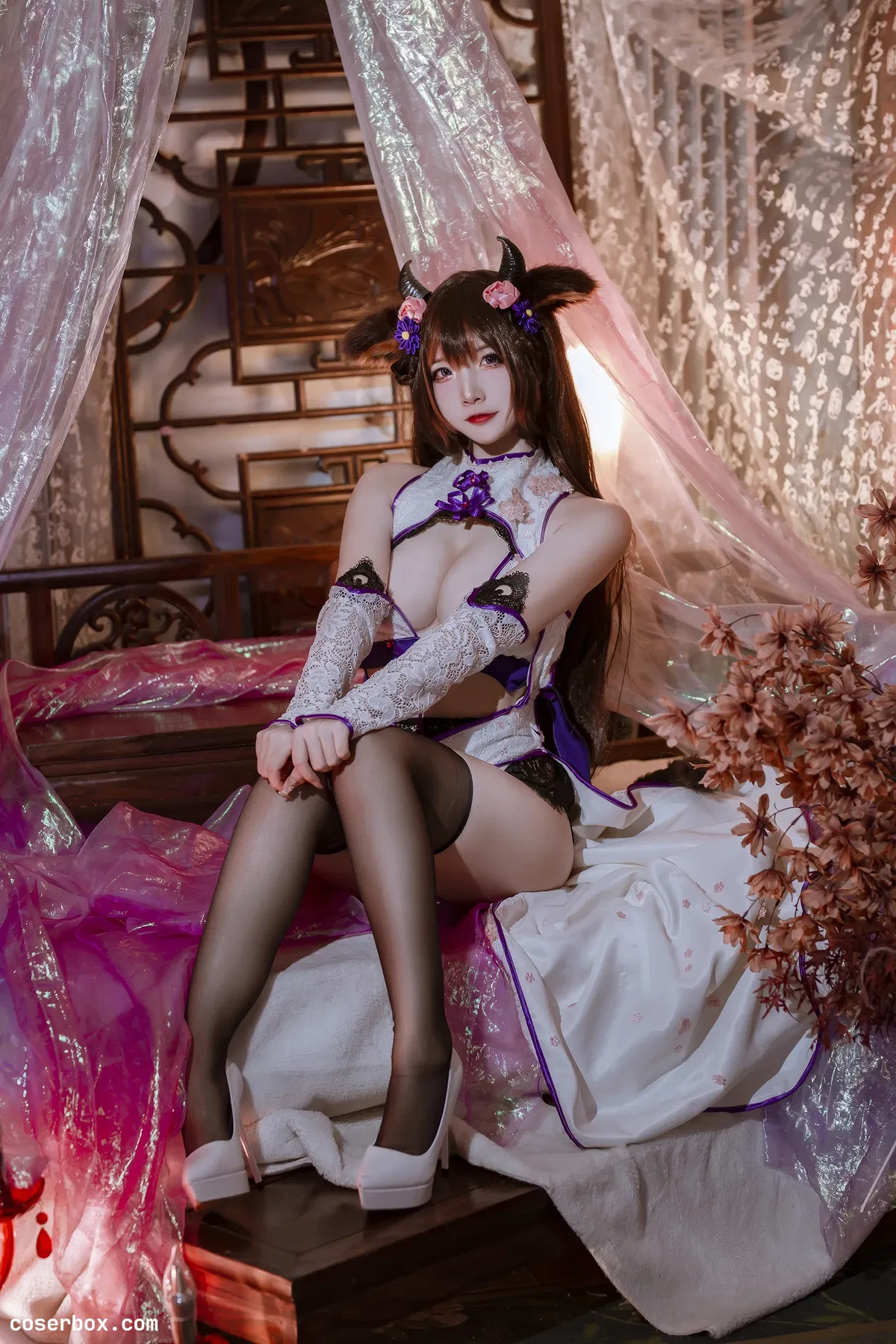 二佐Nisa NO.146 碧蓝樫野旗袍 - 1