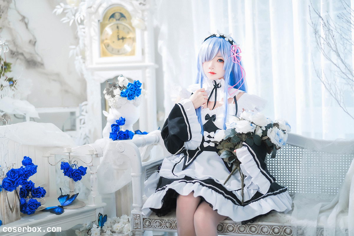 桜桃喵 NO.136 长发蕾姆01 [45P 685 - 2