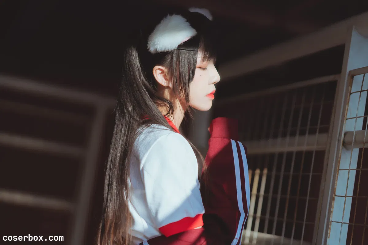 桜桃喵 NO.079 未熟2 红色体操服 [44P 538 - 1