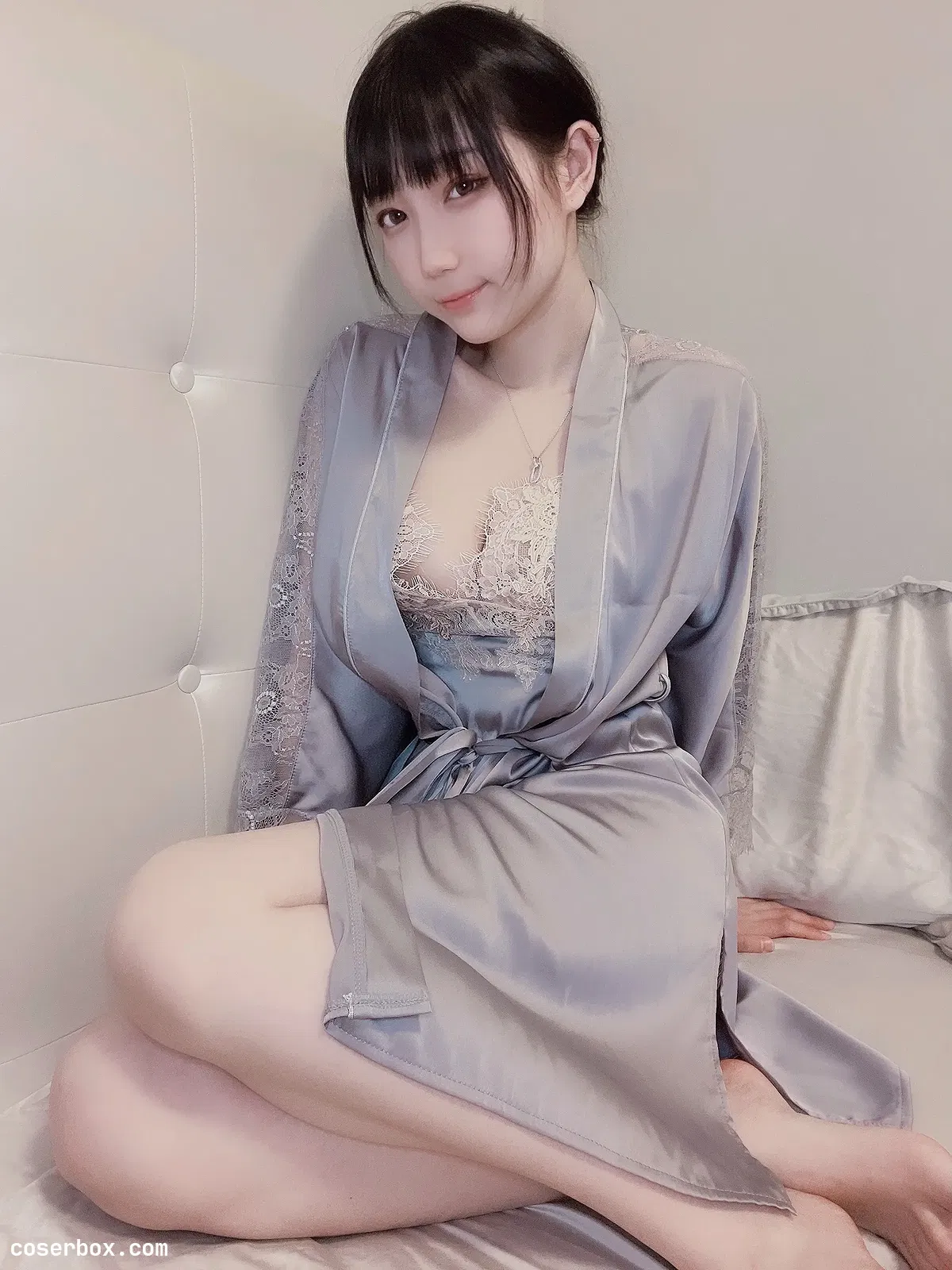 周叽是可爱兔兔 NO.015 今夕何夕睡袍 [9P 15 - 2