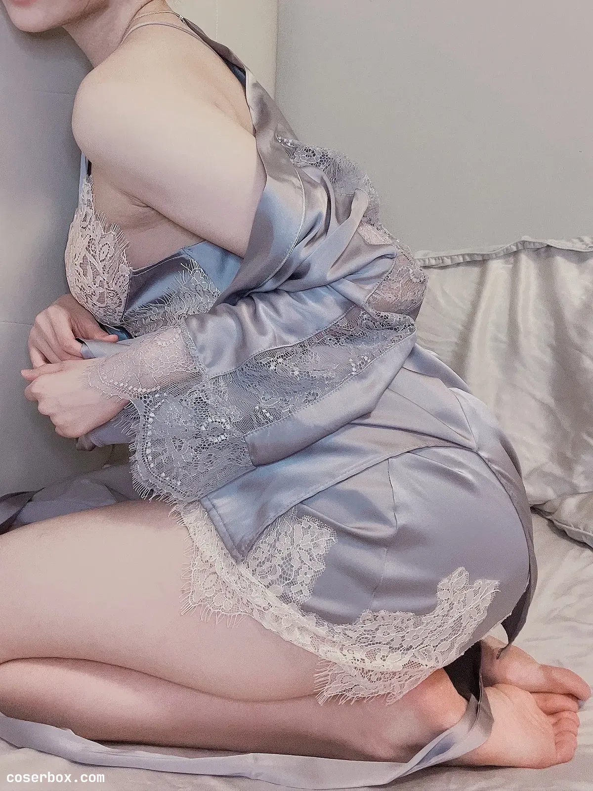 周叽是可爱兔兔 NO.015 今夕何夕睡袍 [9P 15 - 1