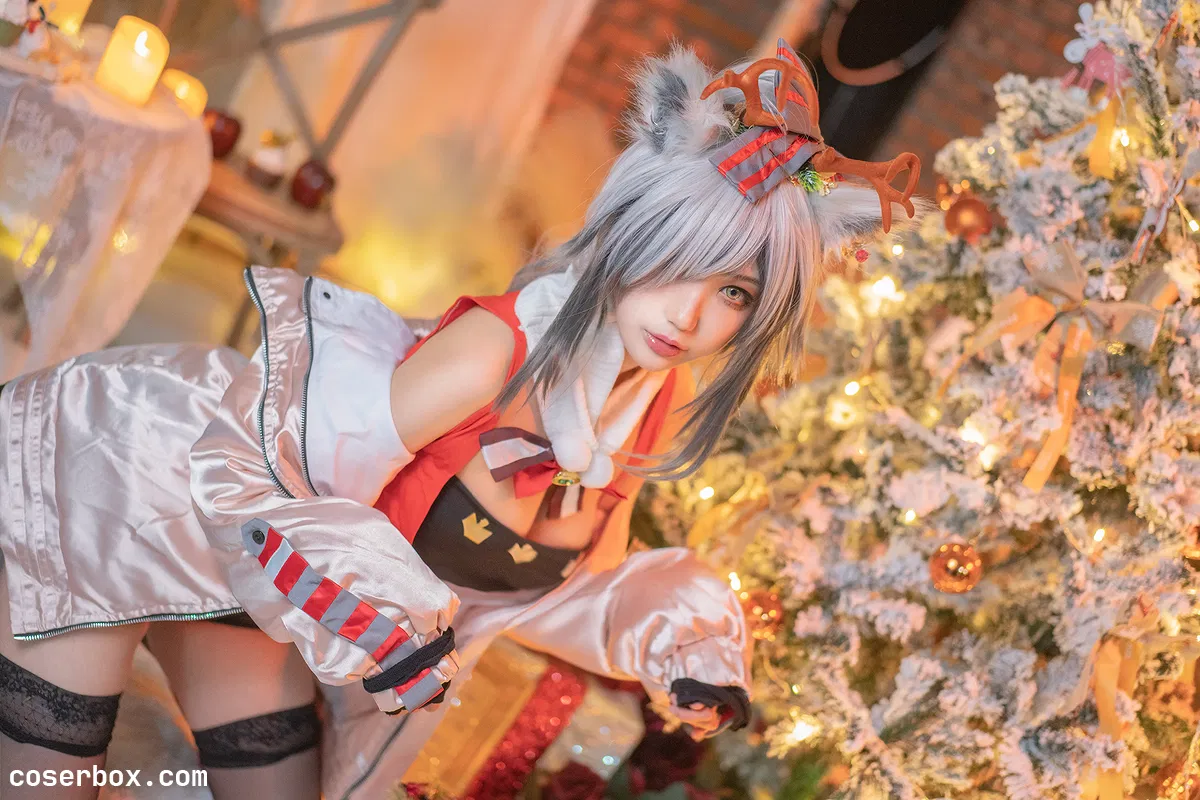 周叽是可爱兔兔 NO.024 圣诞黑丝兽耳 [18P 297 - 1