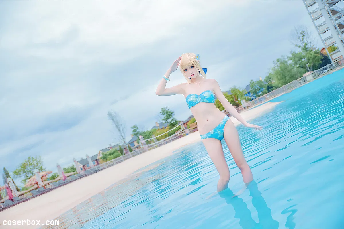 这个泡泡就是逊啦 NO.005 阿尔托莉雅泳装 [14P 26 - 1