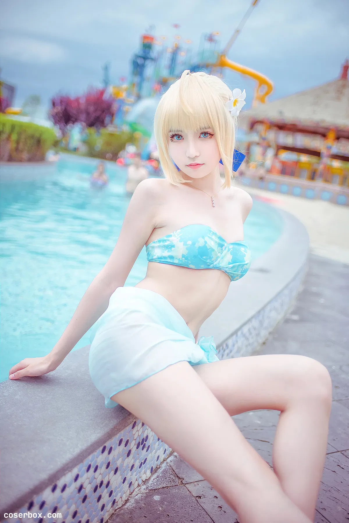 这个泡泡就是逊啦 NO.005 阿尔托莉雅泳装 [14P 26 - 2