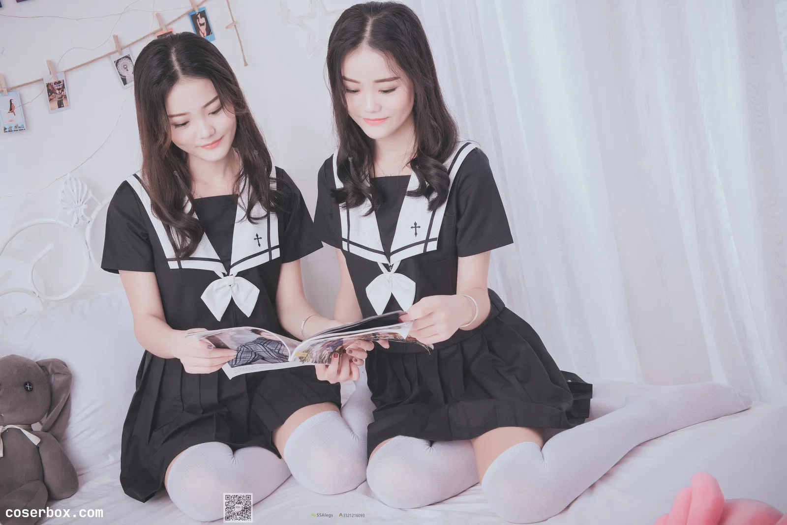 [SSA丝社]超清写真 NO.028 青青姐妹 姐妹花的JK情[85P-928MB]