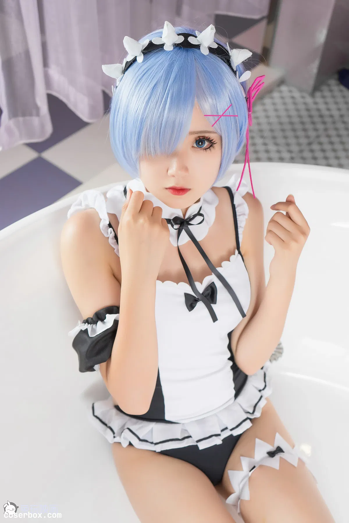 Akisoso秋楚楚 NO.029 蕾姆夏日泳装 [46P 492 - 2