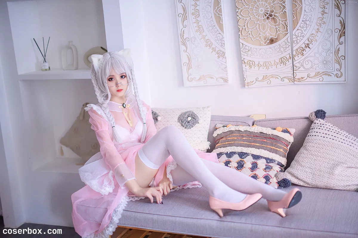 Akisoso秋楚楚 NO.028 粉色透明女仆 [21P 335 - 2