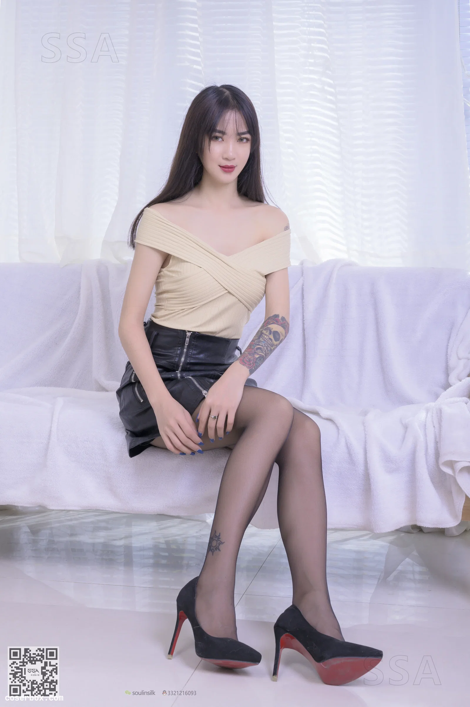 [SSA丝社]超清写真 NO.220 健身教练淼淼的皮裙遐想[140P／1.92GB]