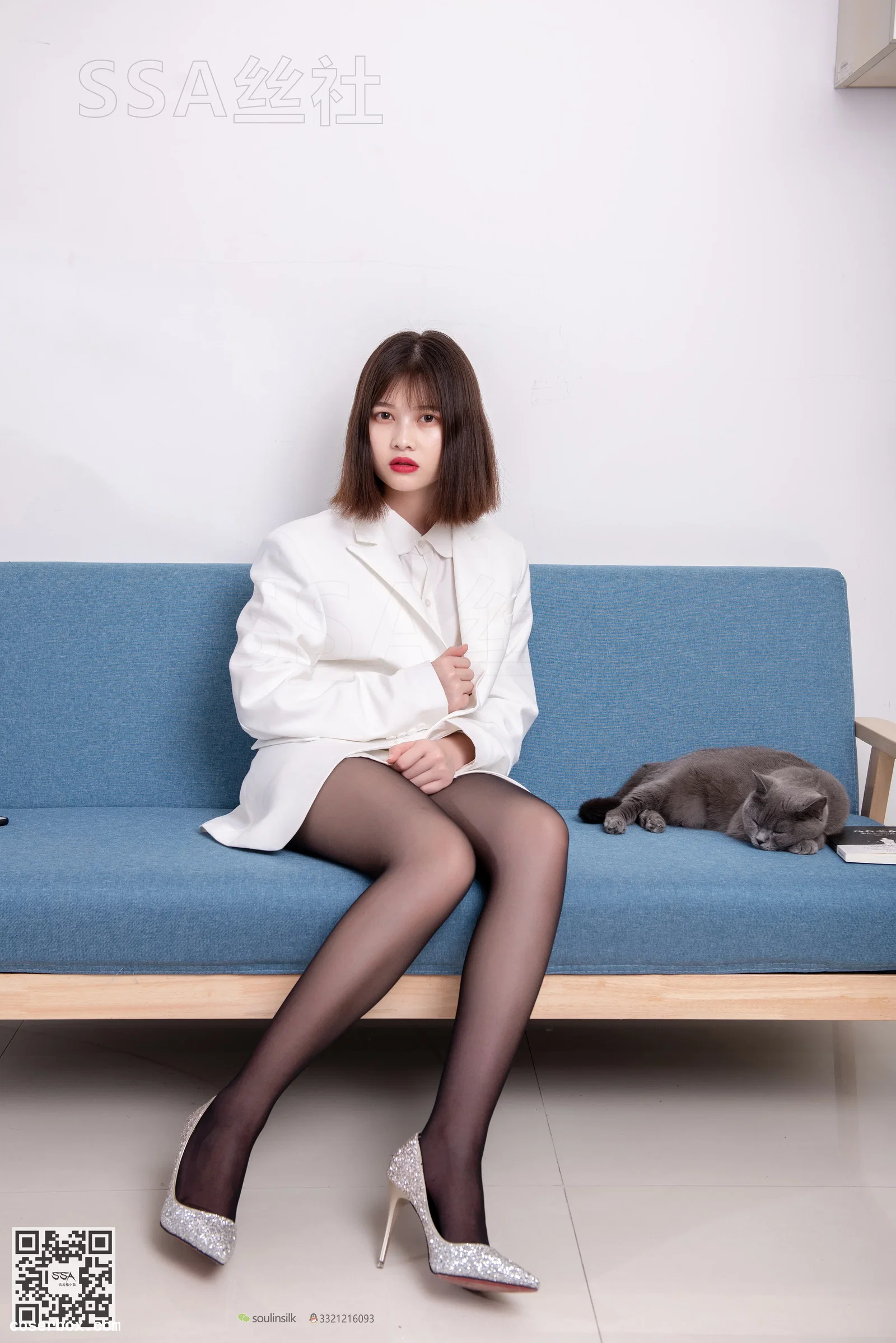 [SSA丝社]超清写真 NO.119 穗子 腿模穗子白色西装（黑色星期五）[149P-2.08GB]