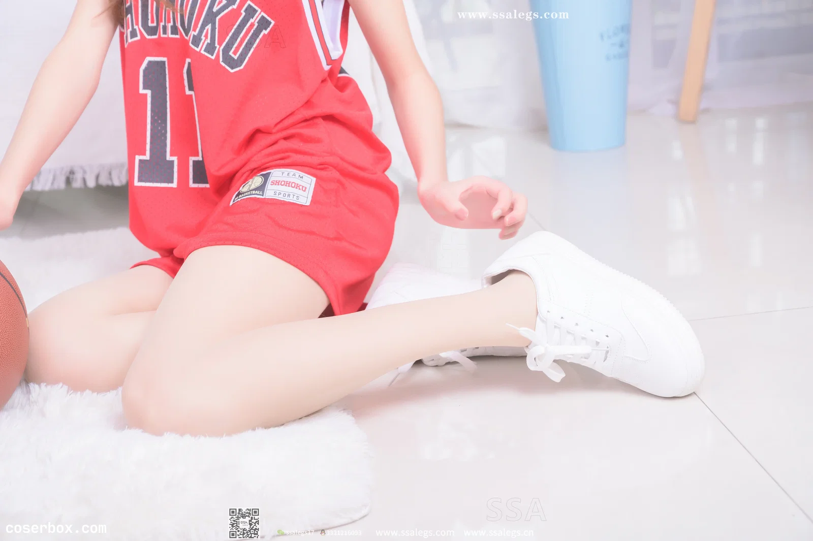 [SSA丝社]超清写真 NO.325 素素小姐姐放假在家穿丝袜陪你玩篮球(下)[127P／1.38GB]