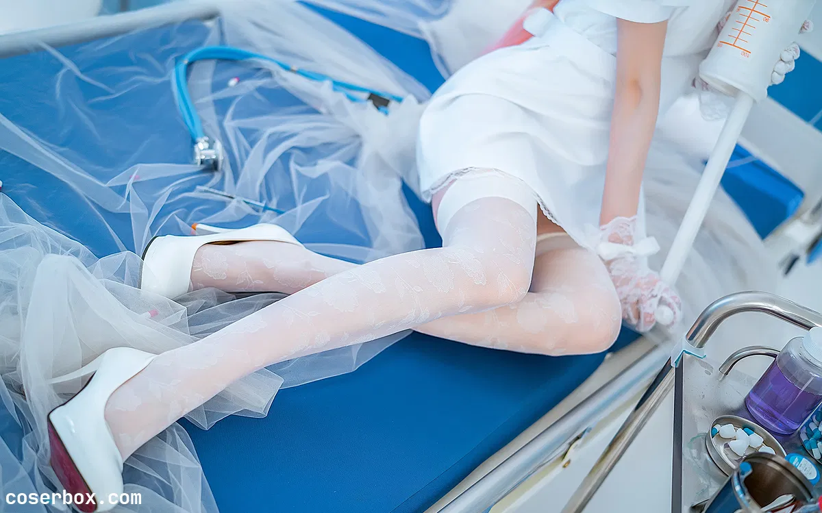 Kitaro_绮太郎 NO.100 喜多川海梦 白色护士 [15P 101.53MB] - 1