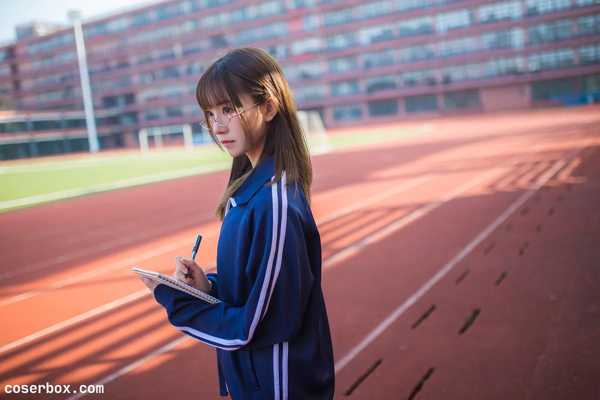 Kitaro_绮太郎 NO.087 运动服女孩 深蓝 [13P 47.27MB] - 1