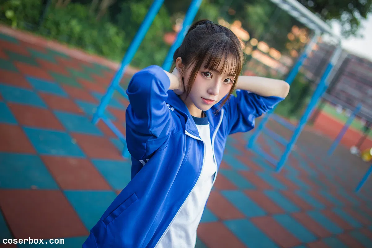 Kitaro_绮太郎 NO.086 运动服女孩 浅蓝 [11P 41.1MB] - 2