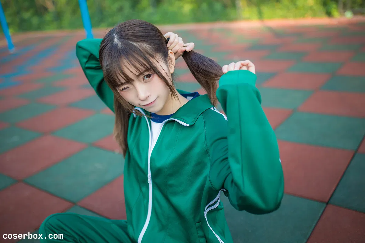 Kitaro_绮太郎 NO.085 运动服女孩 绿 [18P 64.79MB] - 2