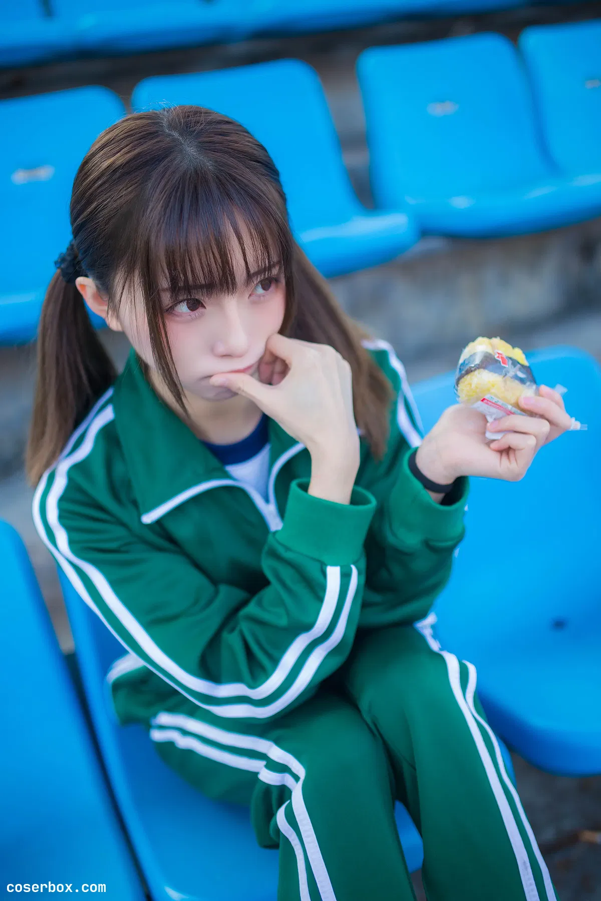 Kitaro_绮太郎 NO.085 运动服女孩 绿 [18P 64.79MB] - 1