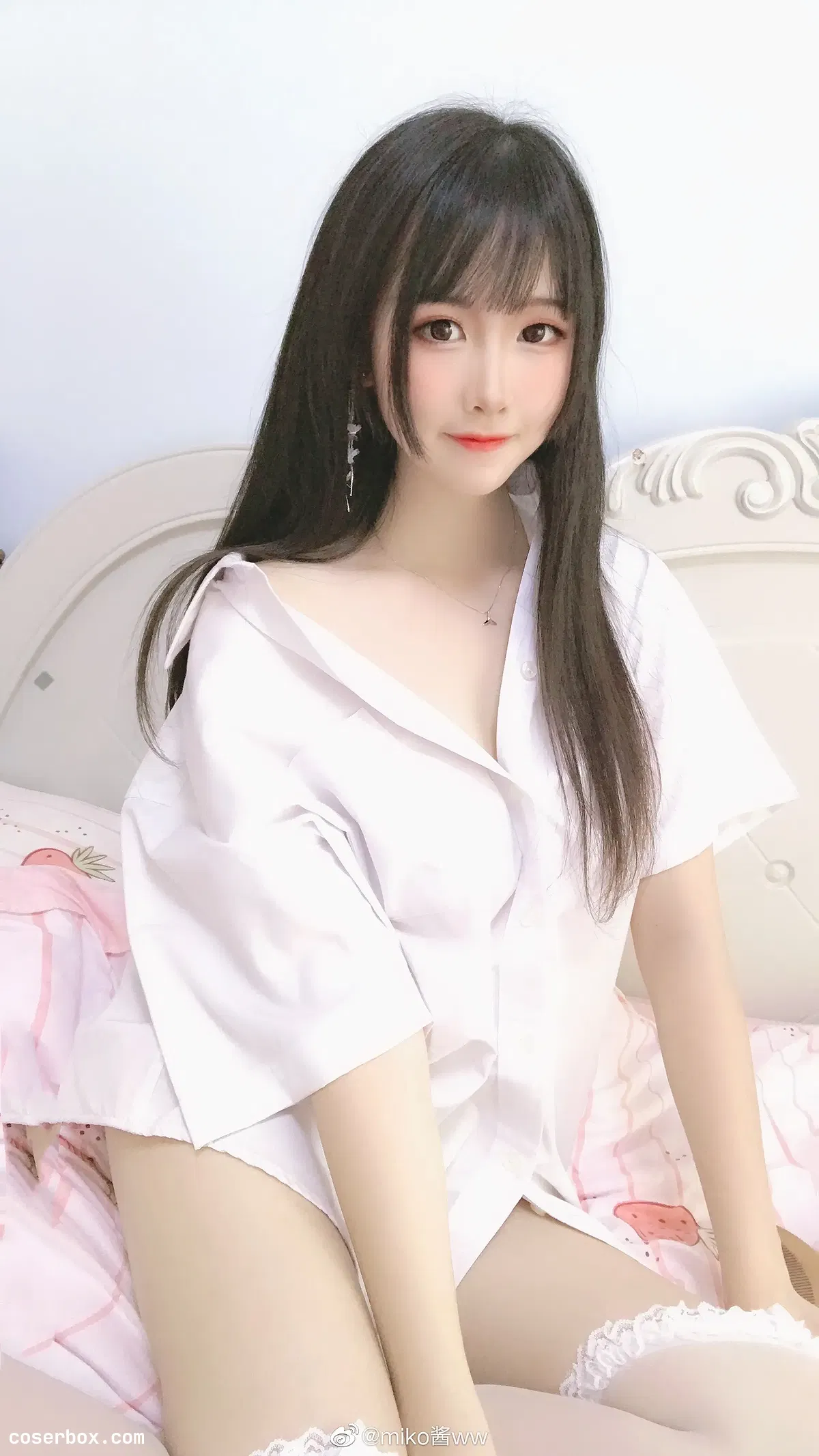 miko酱ww NO.003 家居 白 白丝 [9P 11.23MB] - 1