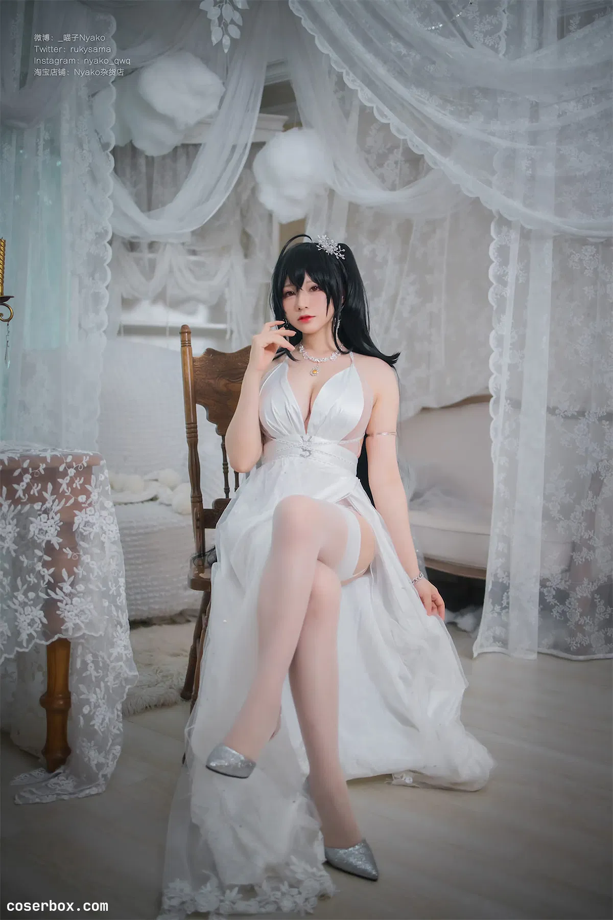 Nyako喵子 NO.040 大凤纯白婚纱 [130P 236.37MB] - 2