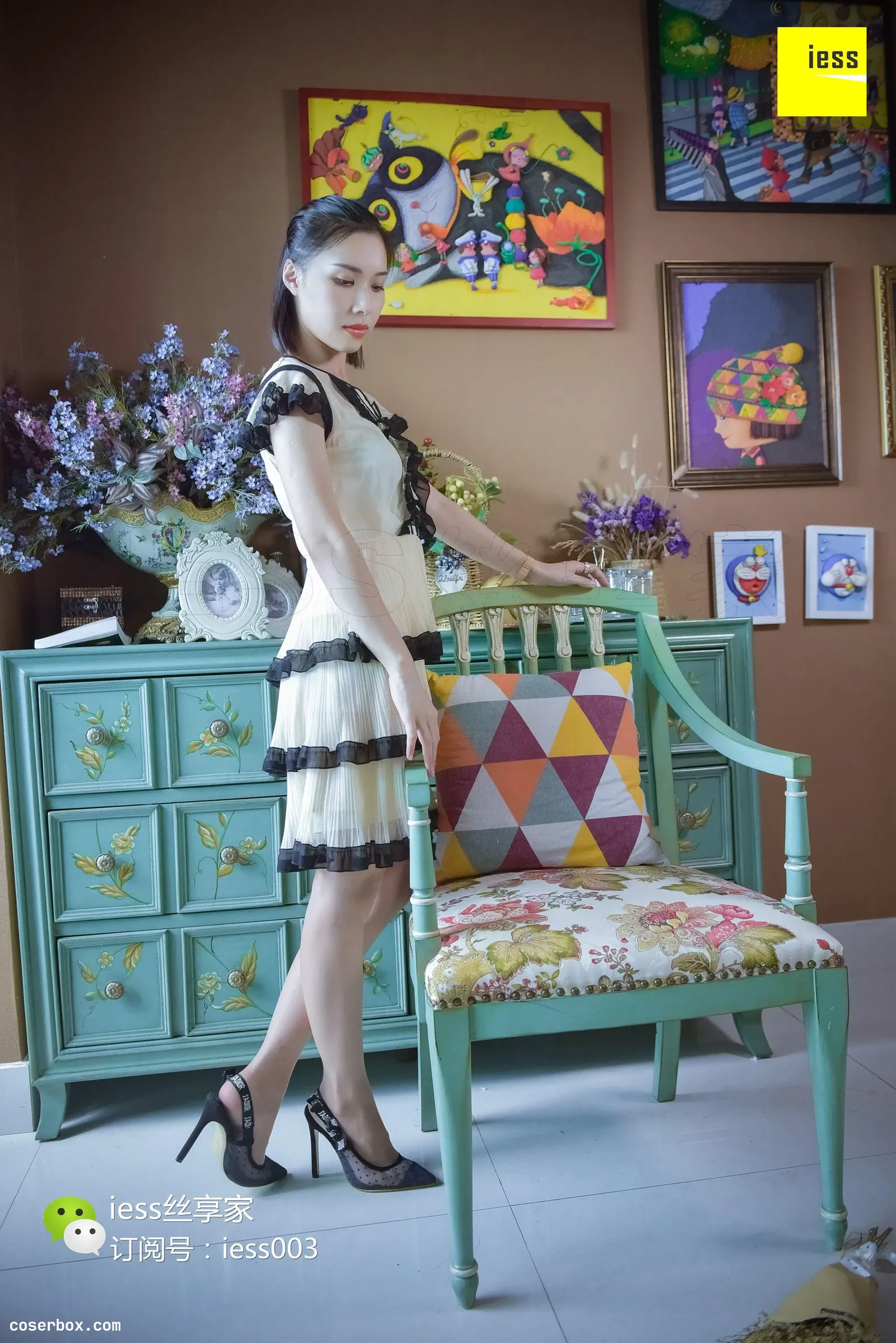 IESS异思趣向 2017.10.23 丝享家087：君君《肉丝波点性感高跟》 [99P 62.75MB]