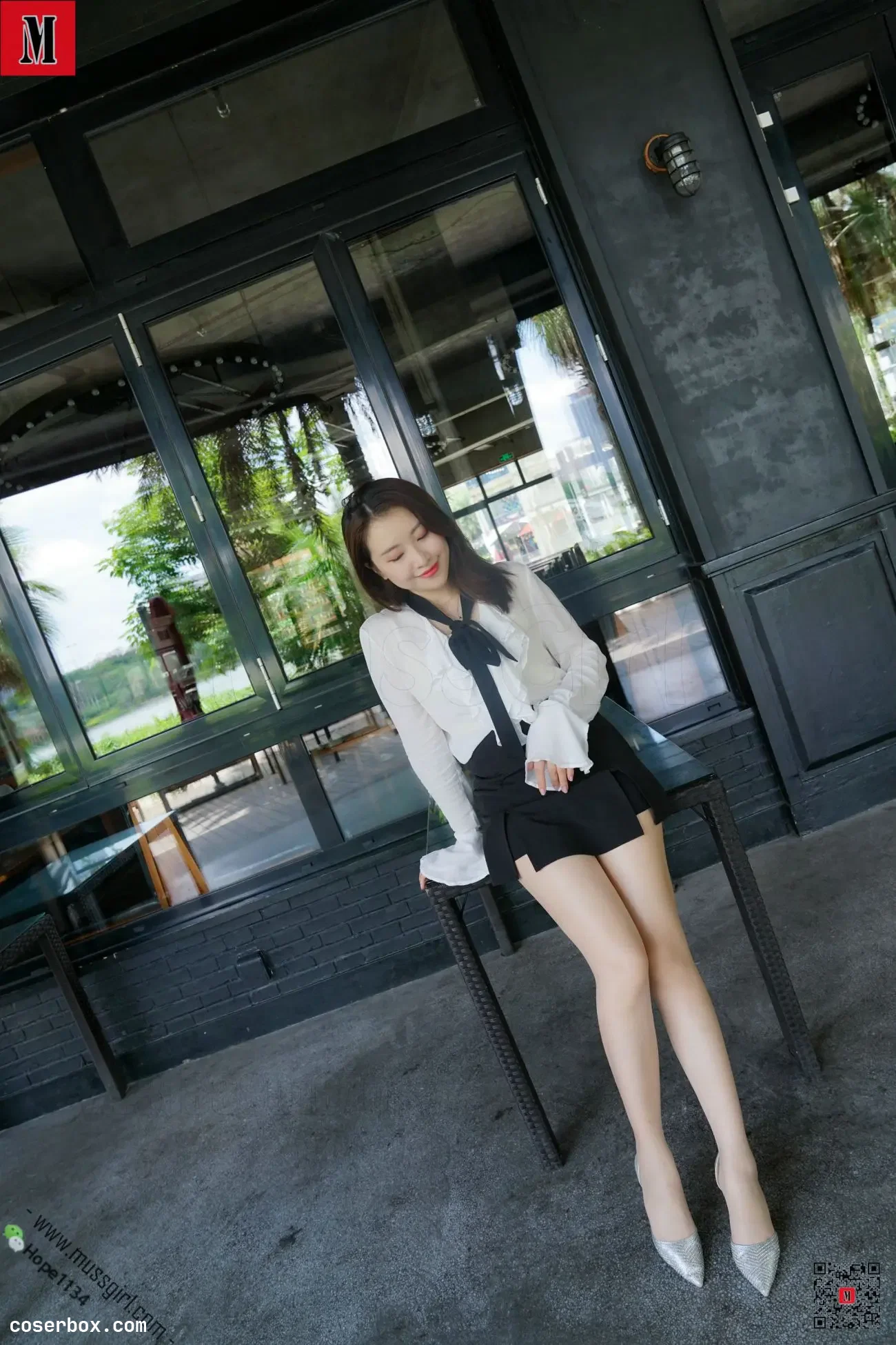 MussGirl慕丝女郎 NO.055 洁白如玉 [61P+17M]