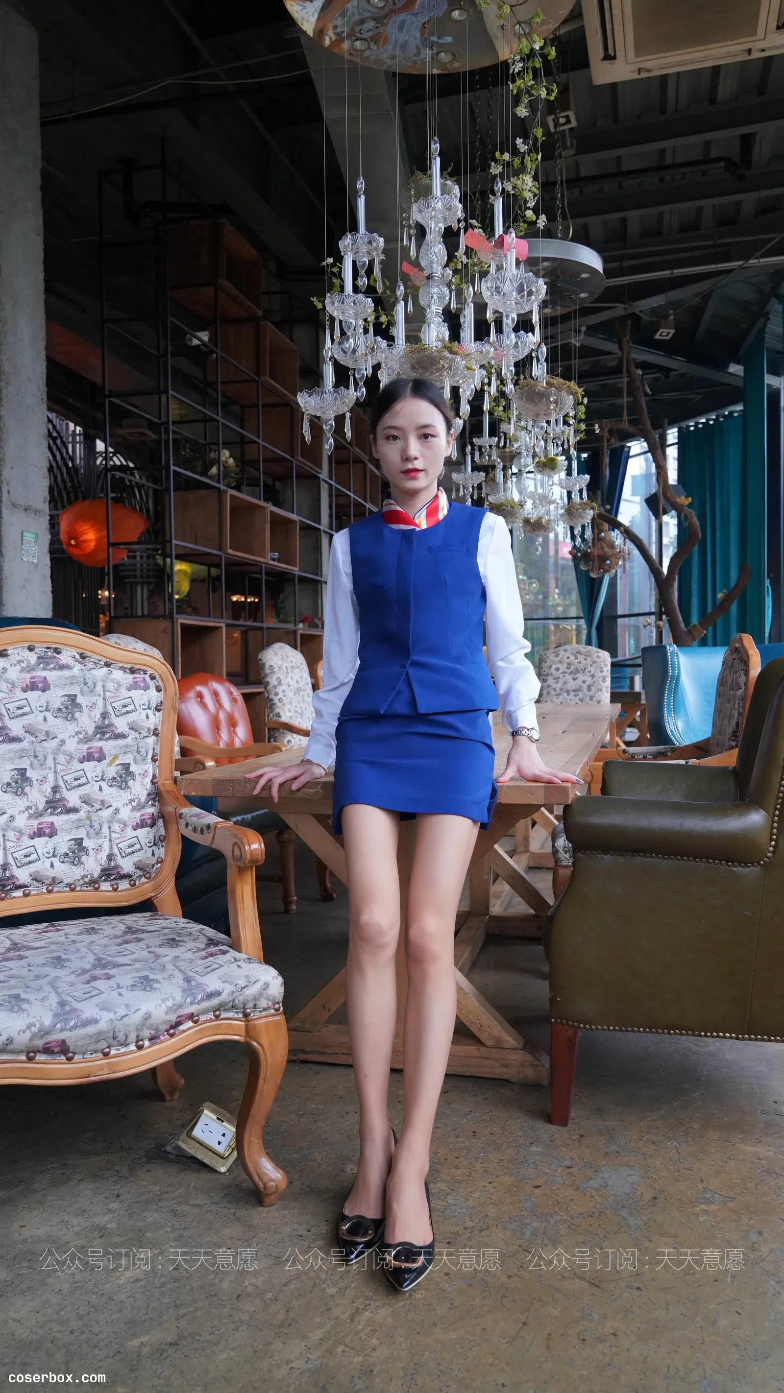 IESS异思趣向 2021.04.11 丝享家 766：小六《蓝色套装展示》[73P+83MB] [73P 82.03MB]