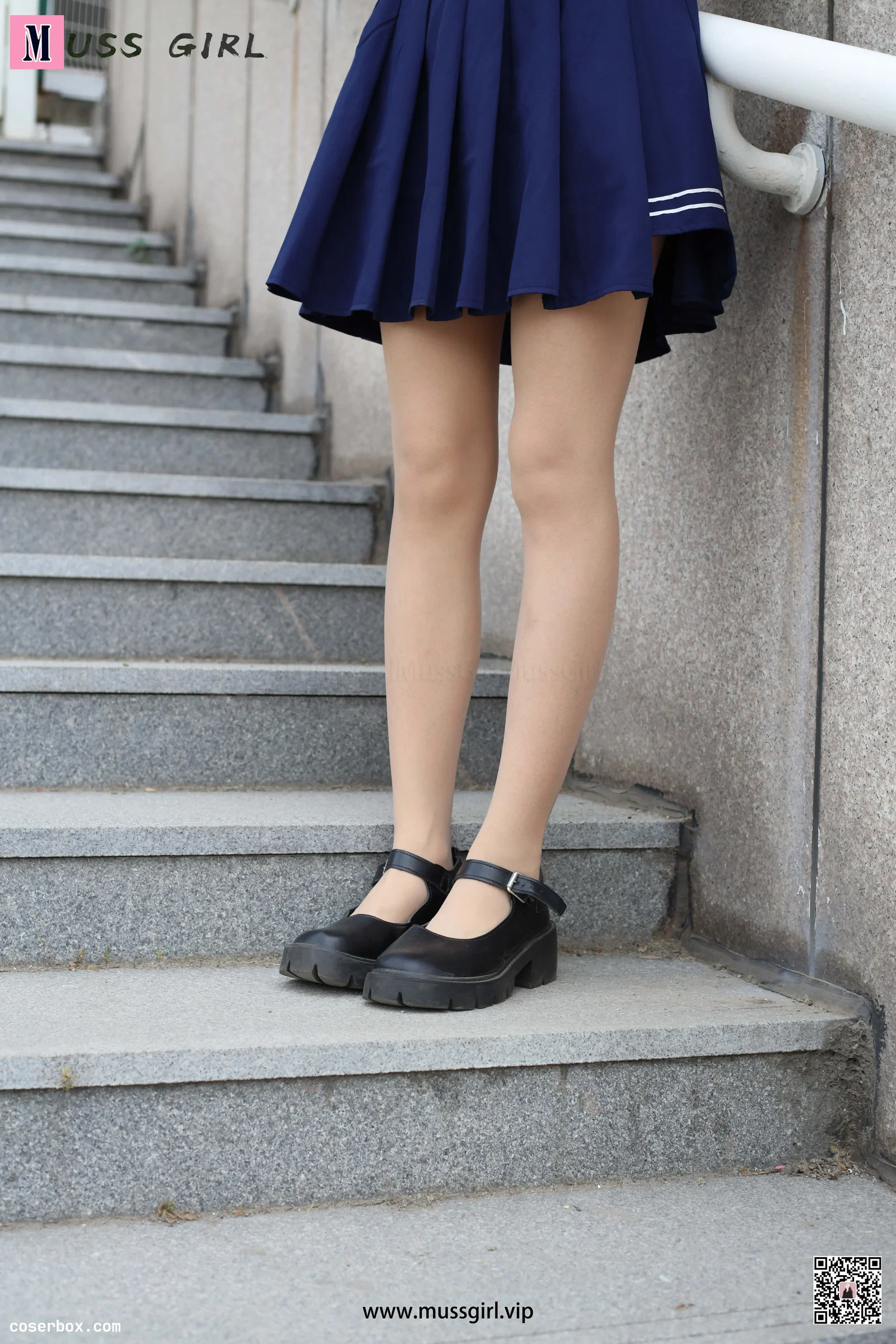 MussGirl慕丝女郎 NO.214 楼梯JK制服肉丝 [96P／241M]