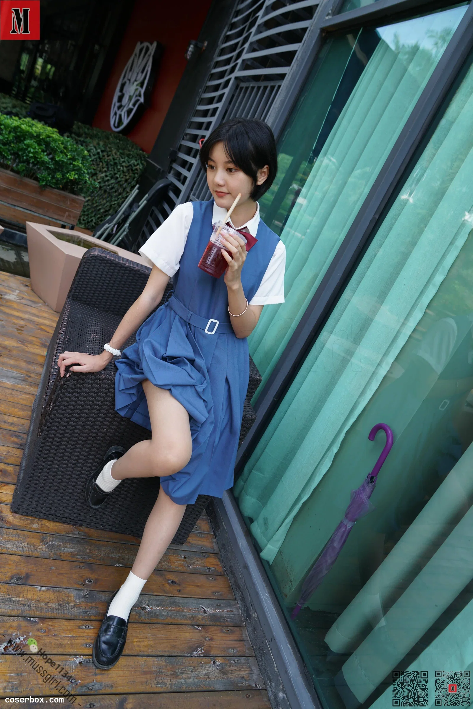 MussGirl慕丝女郎 NO.233-学生制服棉袜112P[112P／132MB]