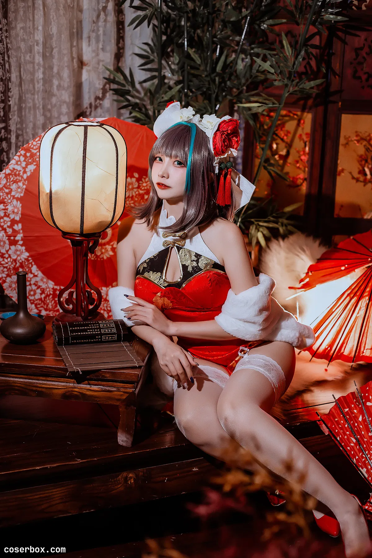 二佐Nisa NO.147 碧蓝柴郡旗袍 - 1