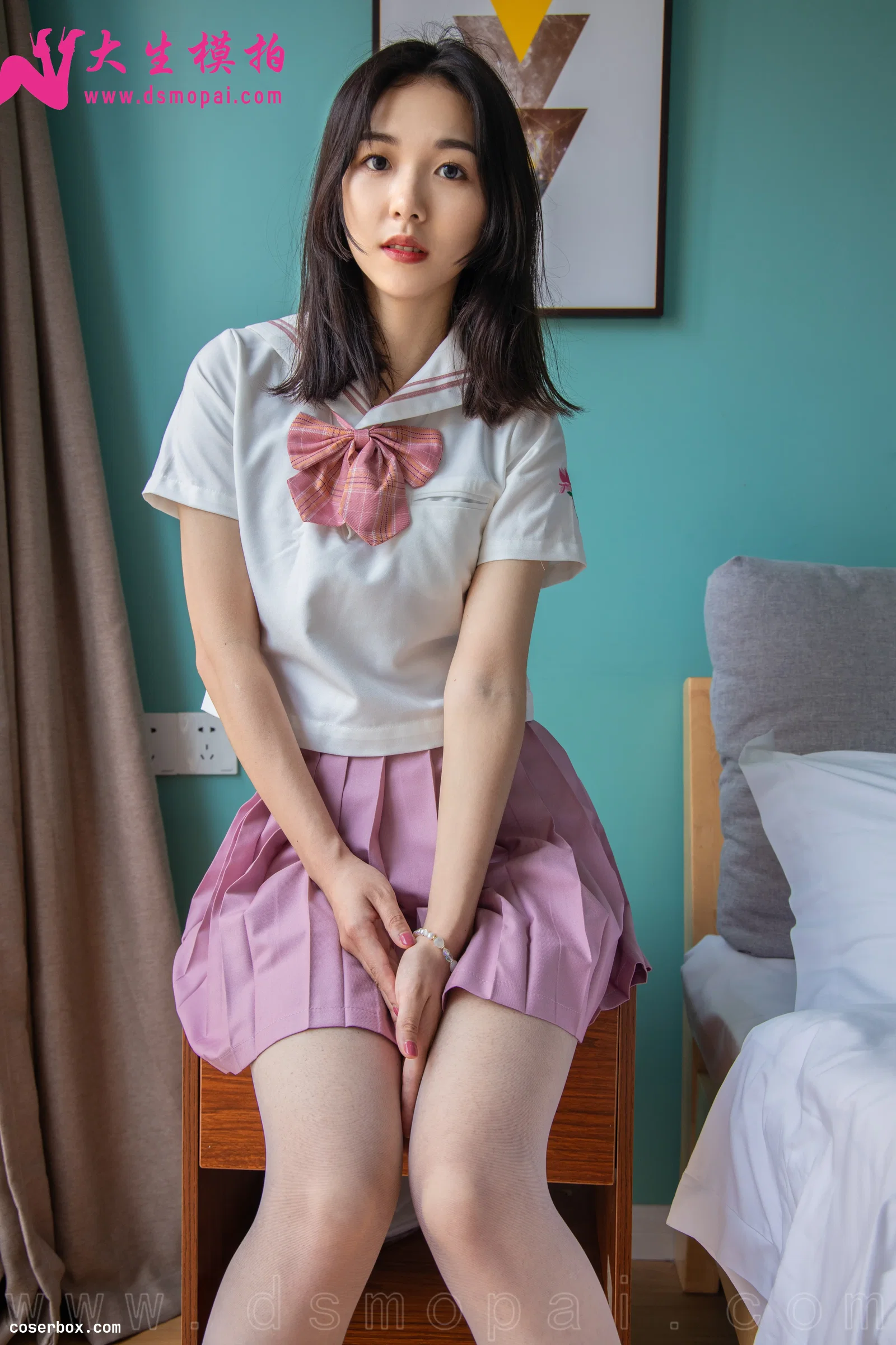 大生模拍 NO.277 漫语 白色长筒袜 [74P 609.09MB]