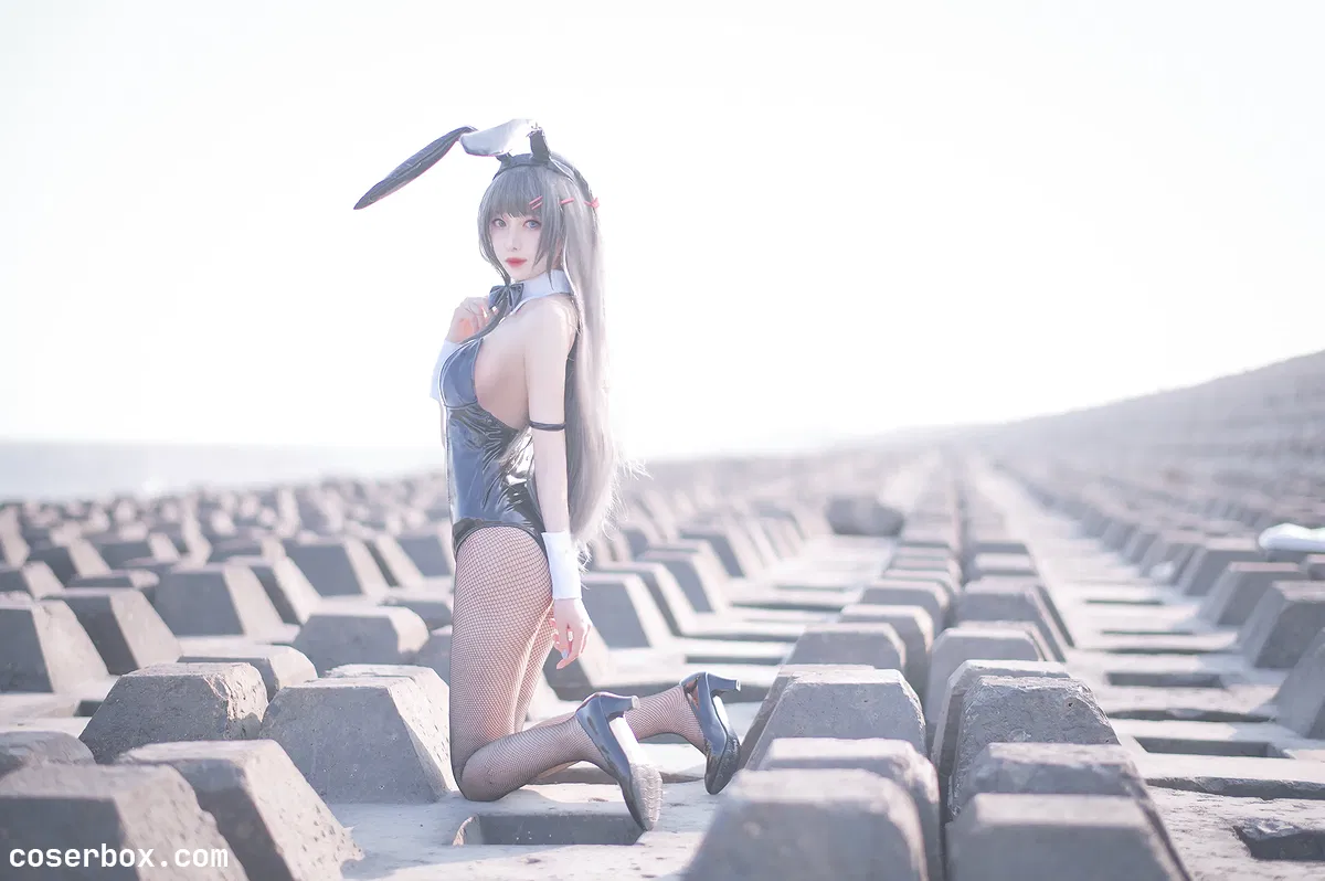 Shika小鹿鹿 NO.014 麻衣学姐-兔女郎 [18P 205.31MB] - 1