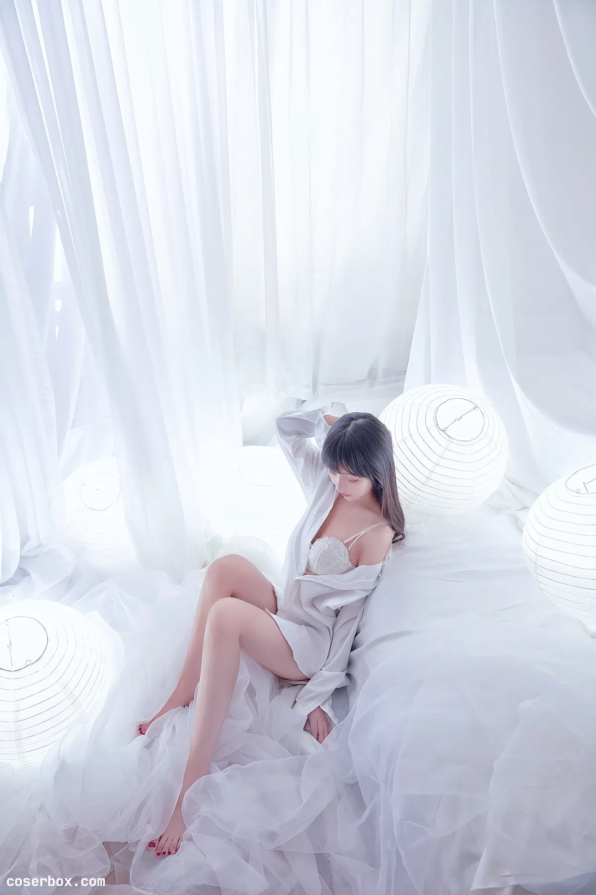 Shika小鹿鹿 NO.056 纯白 [18P 35.97MB] - 1