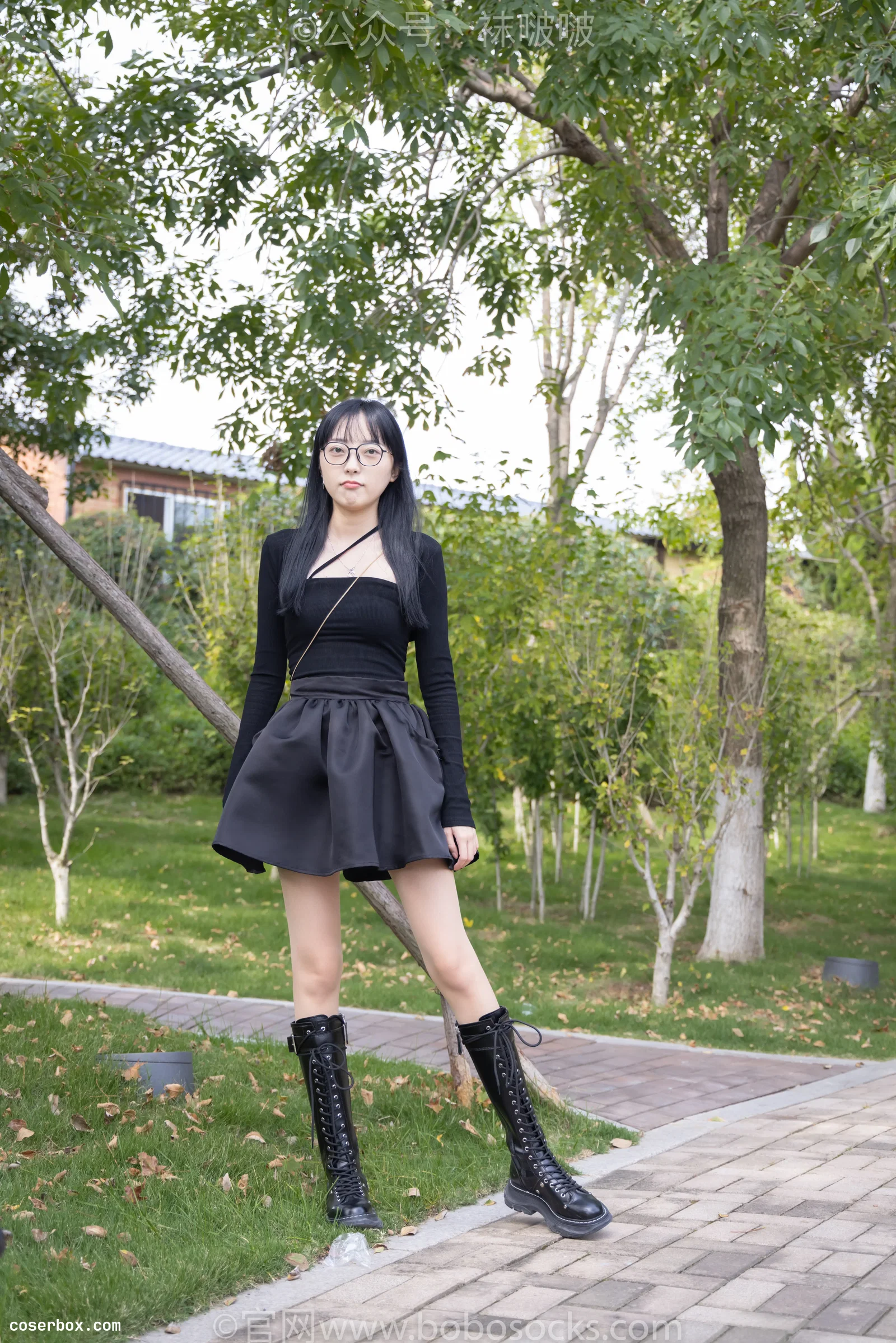 BoBoSocks袜啵啵 NO.040 稚予-长靴、白棉袜、肉丝 [137P 1V 4.81GB]