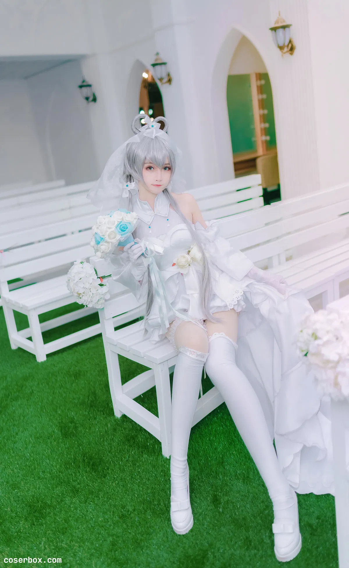 yui金鱼 NO.009 洛天依婚纱 [8P 64.5MB] - 2