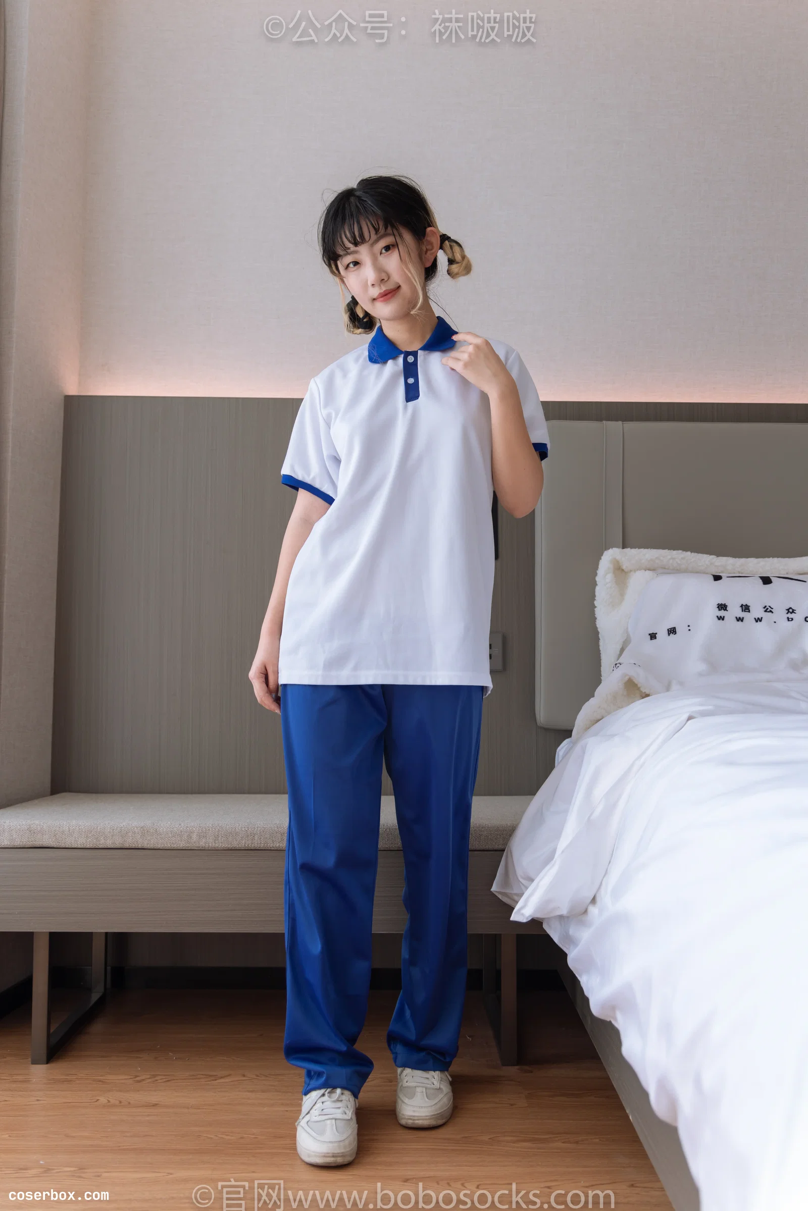 BoBoSocks袜啵啵 NO.042 砂糖-校服、板鞋、白棉袜、油亮白丝 [139P 1V 6.72GB]