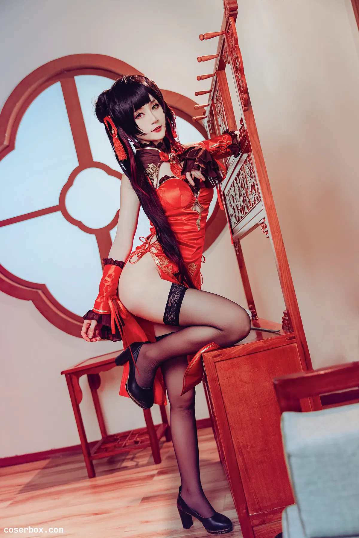 yui金鱼 NO.013 时崎狂三 旗袍 [8P 105.8MB] - 2